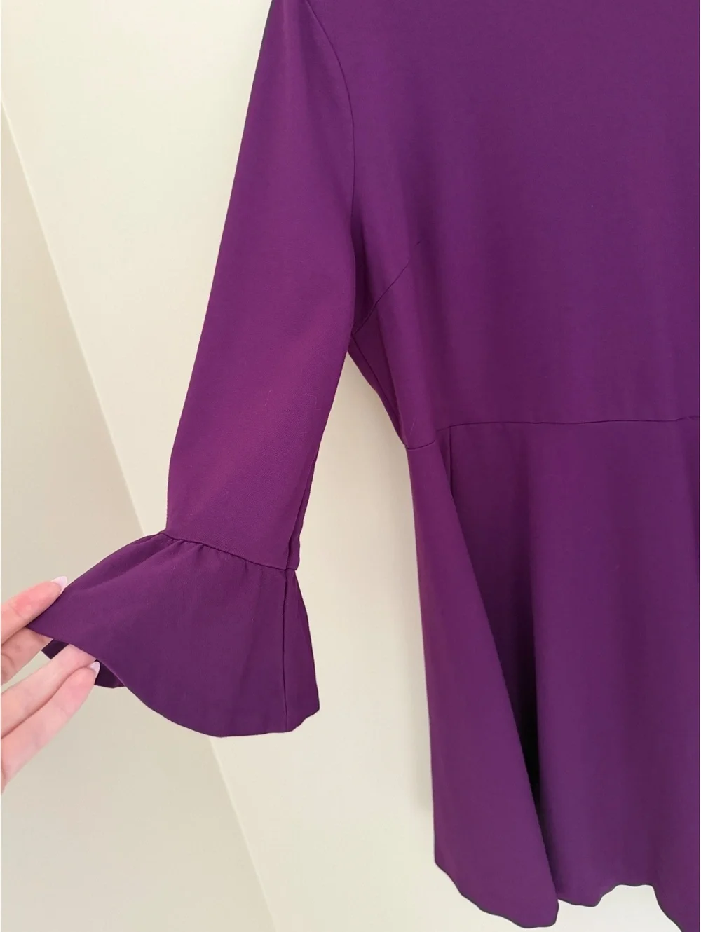 XL Kate Spade purple eggplant midi dress